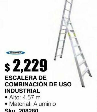 Escalera de combinación de uso industrial