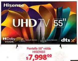 La Comer HISENSE Pantalla 55" vidda oferta