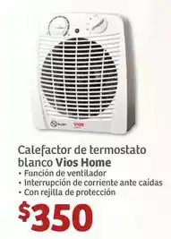 Soriana Híper Vios - calefactor de termostato blanco oferta