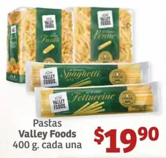 Soriana Híper Pastas Valley Foods oferta