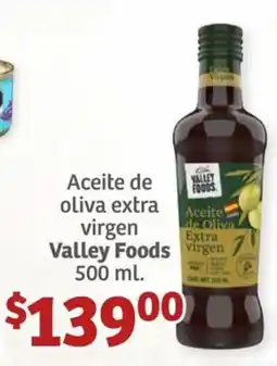 Soriana Híper Aceite de oliva extra virgen Valley Foods oferta