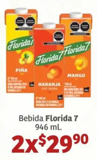 Soriana Híper Bebida Florida 7 oferta