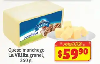 Soriana Híper Queso manchego La Villita granel oferta