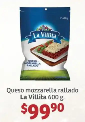 Soriana Híper Queso mozzarella rallado La Villita oferta