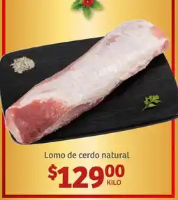 Soriana Híper Lomo de cerdo natural oferta