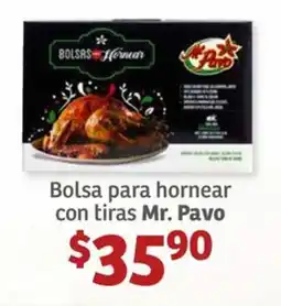 Soriana Híper Bolsa para hornear con tiras Mr. Pavo oferta