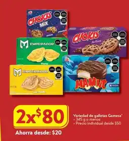 Walmart Gamesa - galletas oferta