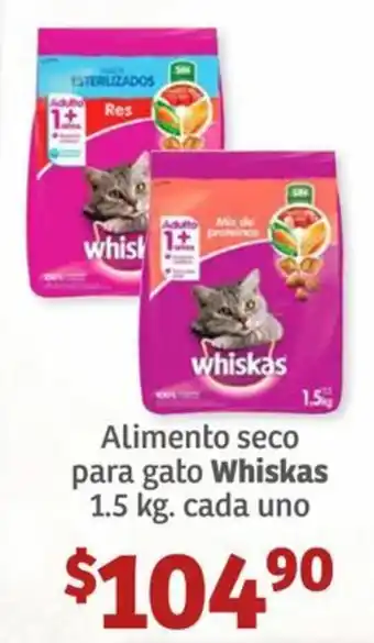 Soriana Híper Alimento seco para gato Whiskas oferta