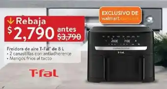 Walmart Freidora de aire T-Fal oferta