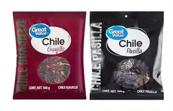 Bodega Aurrerá Great Value Chile Guajillo o Pasilla oferta