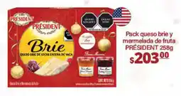 La Comer Pack queso brie y mermelada de fruta PRÉSIDENT oferta