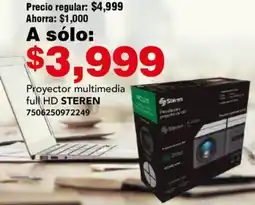 Proyector multimedia full HD STEREN 7506250972249