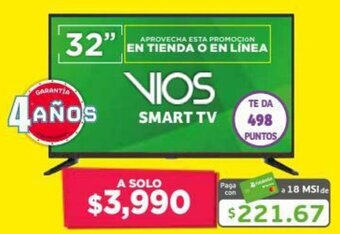 Soriana Híper VIos Smart TV 32" oferta