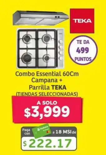 Combo Essential 60cm+Parilla Teka