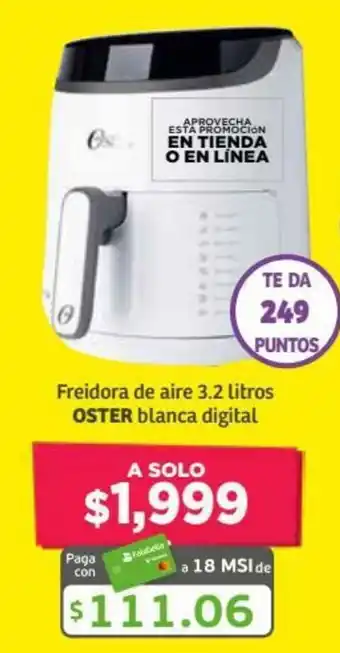 Soriana Híper Freidora de Aire 3.2L Oster oferta