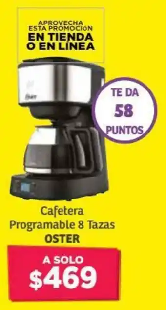 Soriana Híper Cafetera Programable 8 Tazas Oster oferta