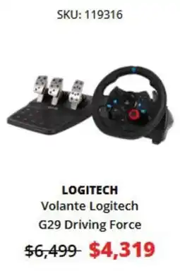 Volante Logitech G29 Driving Force
