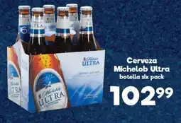 Cerveza Michelob Ultra botella six pack