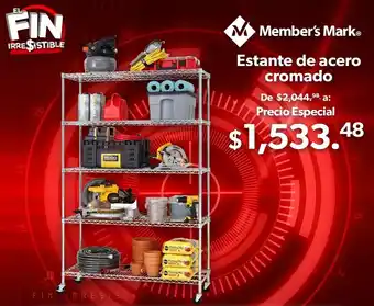 Sam's Club Estante de Acero Cromado oferta
