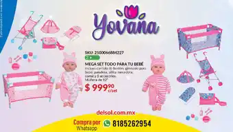 DelSol Yovana Mega Set Todo Para Tu Bebé oferta