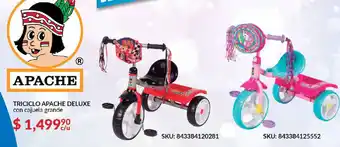 DelSol Triciclo Apache Deluxe con Cajuela Grande oferta