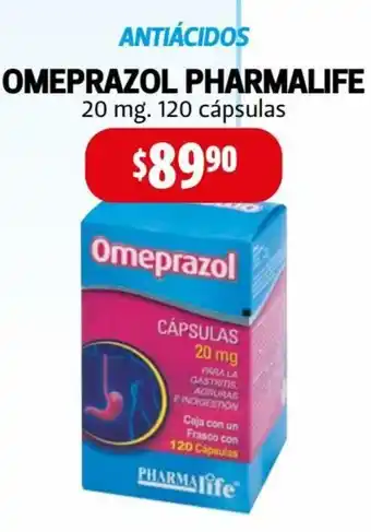 Farmacias Guadalajara Omeprazol Pharmalife 20mg oferta