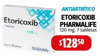 Farmacias Guadalajara Etoricoxib Pharmalife 120mg oferta