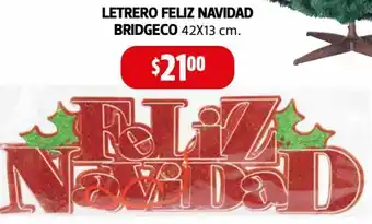 Farmacias Guadalajara Letrero Feliz Navidad Bridge 42x13cm oferta