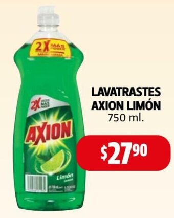 Farmacias Guadalajara Lavatrastes Axion Limón 750ml oferta