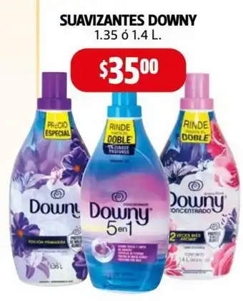 Farmacias Guadalajara Suavizante Downy 1.35 ó 1.4L oferta