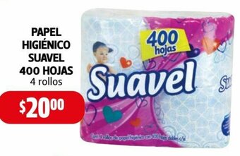 Farmacias Guadalajara Papel Higiénico Suavel 400 Hojas 4 Rollos oferta