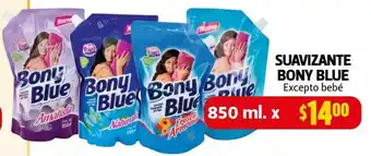 Farmacias Guadalajara Suavizante Bony Blue 850ml oferta