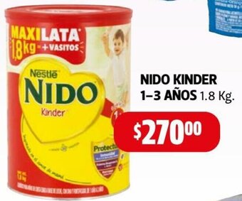 Farmacias Guadalajara Nido Kinder 1-3 Años 1.8kg oferta