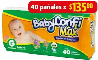 Farmacias Guadalajara Pañal Baby Confi Max Grande oferta