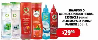 Farmacias Guadalajara Shampoo O Acondicionador Herbal Esseces 300ml O Crema Para Peinar Pantene 300ml oferta