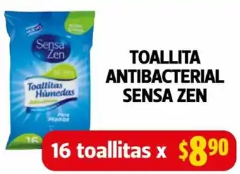 Farmacias Guadalajara Toallita Antibacterial Sensa Zen 16 Toallitas oferta