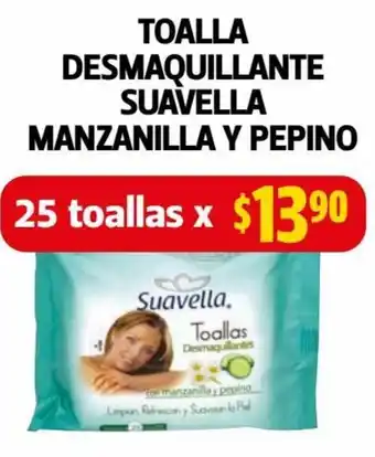 Toalla Desmaquillante Suavella Manzanilla Y Pepino 25 Toallas