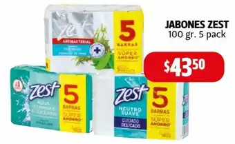Jabones Zest 100gr 5 pack