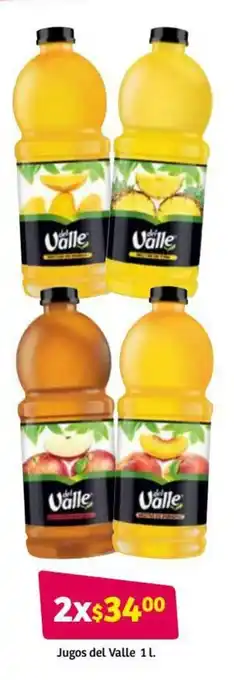 Soriana Híper Jugos del Valle 1L oferta