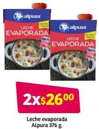 Soriana Híper Leche Evaporada Alpura 376g oferta