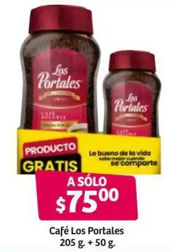 Soriana Híper Café Los Portales 205g +50g oferta