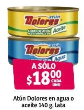 Soriana Híper Atún Dolores en Agua o Aceite 140g Lata oferta