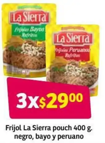 Soriana Híper Frijol La Sierra Pouch 400g Negra, Bayo y Peruano oferta