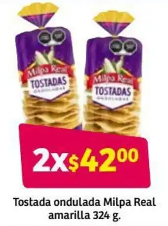 Tostada Ondulada Milpa Real Amarilla 324g