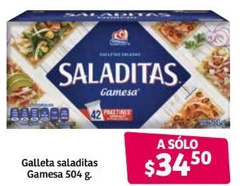 Soriana Híper Galleta Saladitas Gamesa 504g oferta