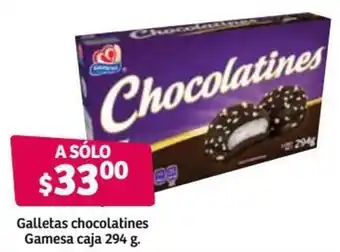 Soriana Híper Galleta Chocolatines Gamesa Caja 294g oferta