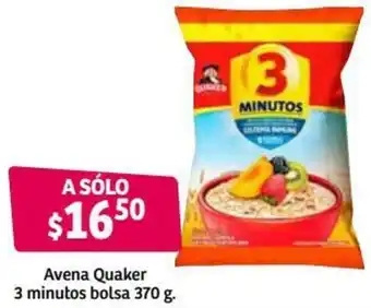 Soriana Híper Avena Quaker 3 Minutos 370g oferta