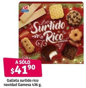 Soriana Híper Galleta Surtido Rico Navidad Gamesa 436g oferta