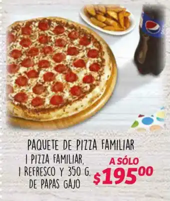 Soriana Híper Paquete de Pizza Familiar 350g oferta