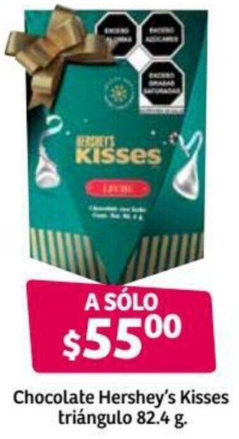 Chocolate Hershey's Kisses Triángulo 82.4g